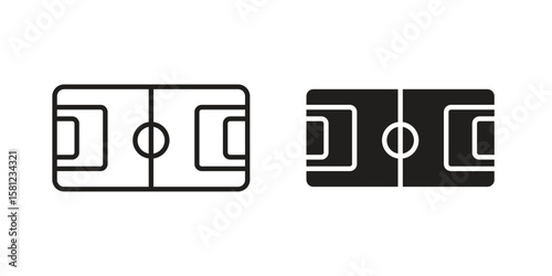 Football field icon. Sign design vectors pack