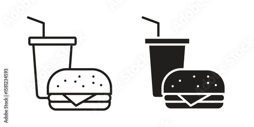 Fast food icon. Sign design vectors pack