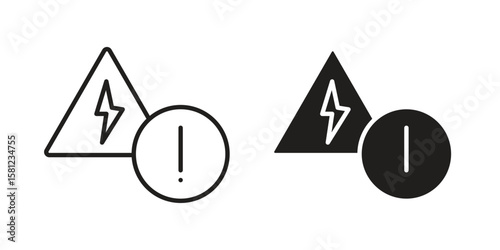 Electric Problem icon. Sign design vectors pack