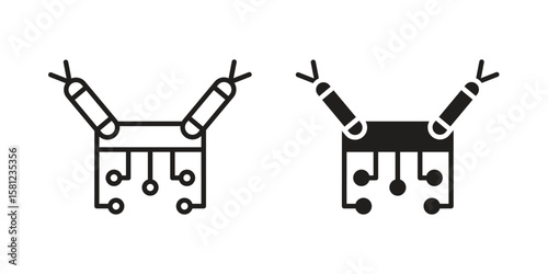 DOS icon. Sign design vectors pack
