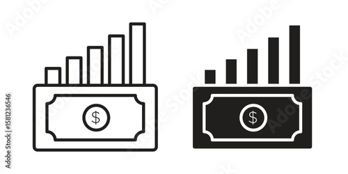 capital gain icon. Sign design vectors pack
