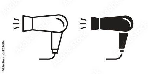 Blow dryer icon. Sign design vectors pack