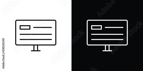 Web appsS icon. Black illustration isolated for graphic and web design.