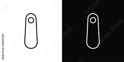 Shoehorn icon. Black illustration isolated for graphic and web design.