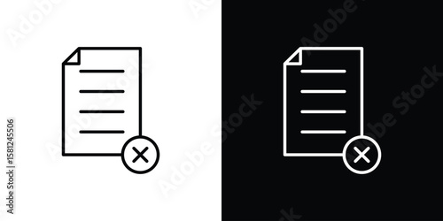 Paperless icon. Black illustration isolated for graphic and web design.