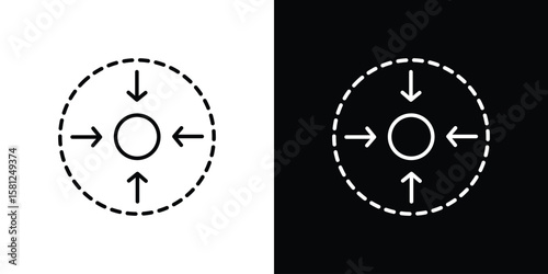 Compact size icon. Black illustration isolated for graphic and web design.