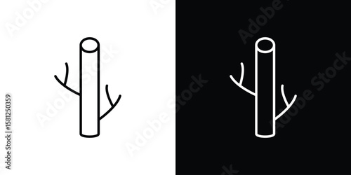 Blood vessel icon. Black illustration isolated for graphic and web design.