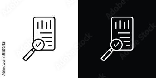 Auditors icon. Black illustration isolated for graphic and web design.