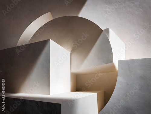 Asymmetrical geometric shapes