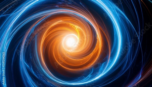 abstract swirling energy vortex illustration