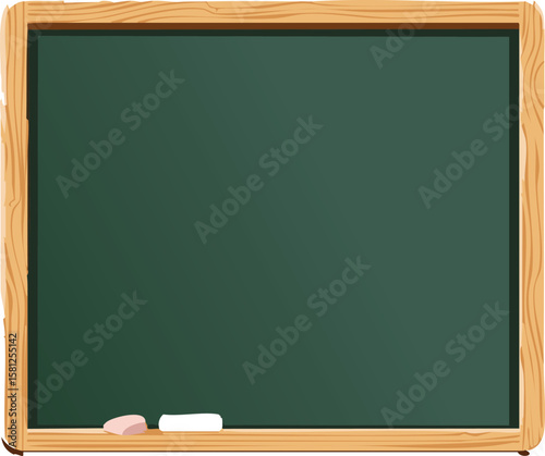 Blackboard with empty chalk space and light texture