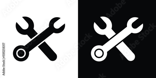 Tools icon symbol. Simple, flat design for and apps