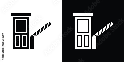 Toll road icon symbol. Simple, flat design for and apps