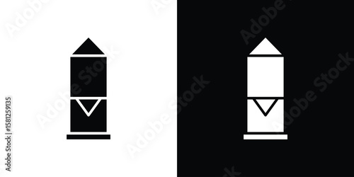 Silo icon symbol. Simple, flat design for and apps