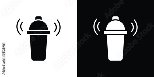 Shaker icon symbol. Simple, flat design for and apps