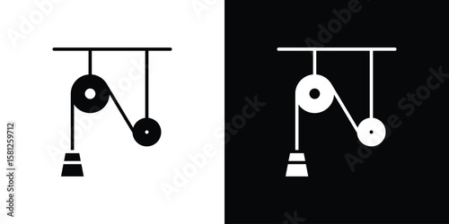 Photos Pulley icon symbol. Simple, flat design for and apps