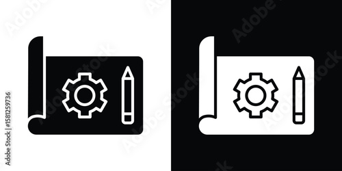 Schilderij op canvas Prototyping icon symbol. Simple, flat design for and apps