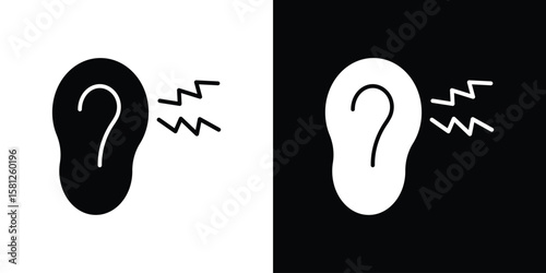 Foto Otitis icon symbol. Simple, flat design for and apps