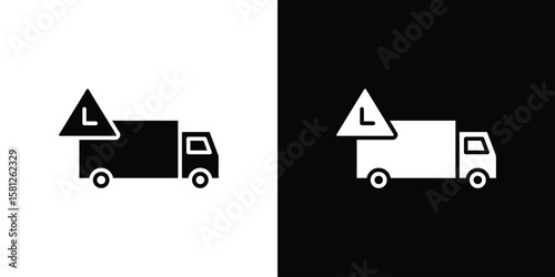 Cuadro en lienzo Delivery delay icon symbol. Simple, flat design for and apps