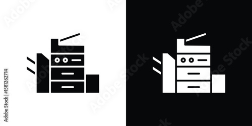 Obraz na płótnie Copier icon symbol. Simple, flat design for and apps