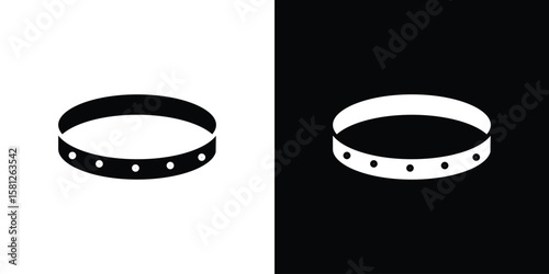 Schilderij op canvas Bracelet icon symbol. Simple, flat design for and apps