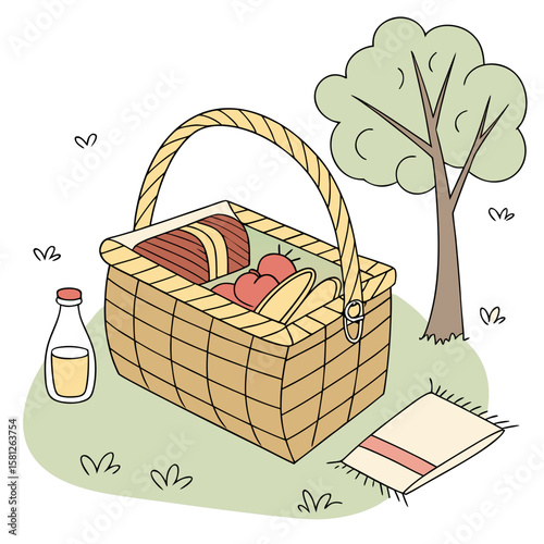 basket with fruits