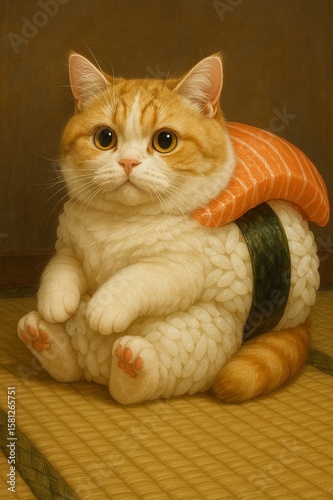 Cute cats dressed or shaped like food