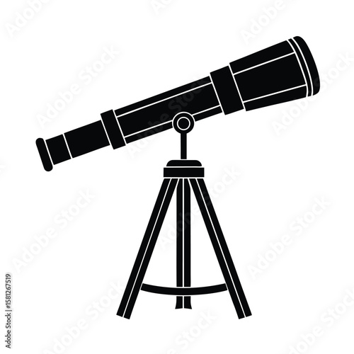telescope vector illustration
