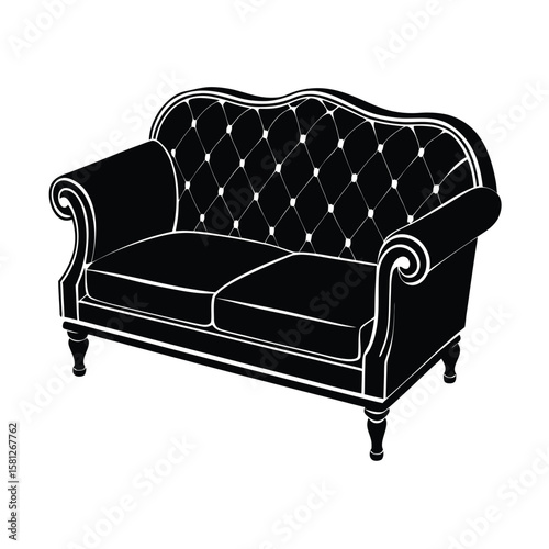 sofa isolated on white