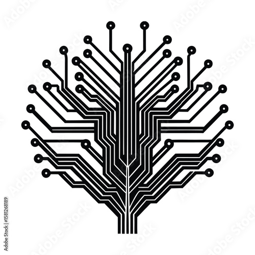 circuit board vector illustration