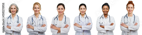 Medical woman, transparent background .png