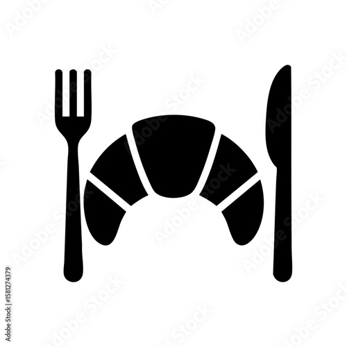 🍴🥐fork and knife croissant