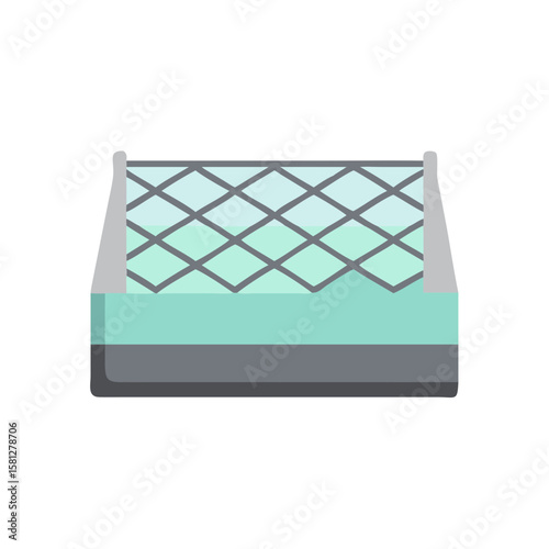 Raised bed with net cover for gardening and plant protection  