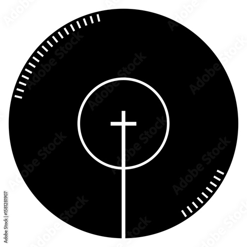 Crosshair vector icon. Aim illustration sign. Target symbol. optical sight web icon.