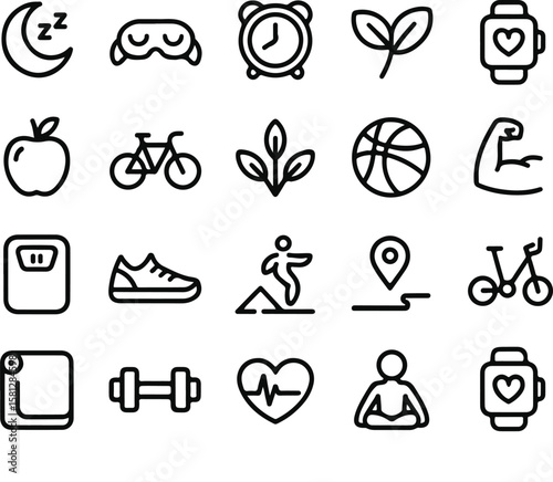 icon, vector, set, icons, symbol, sign, illustration, heart, black, love, wedding