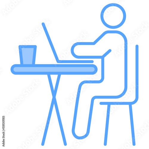 Working Blue Icon
