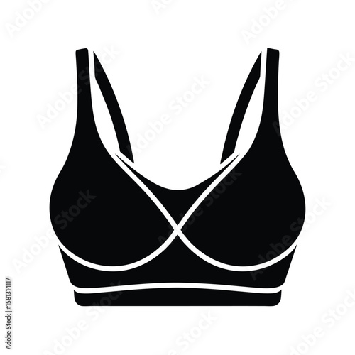 sports bra vector illustration