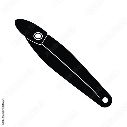 vector illustration of a  nail cutter