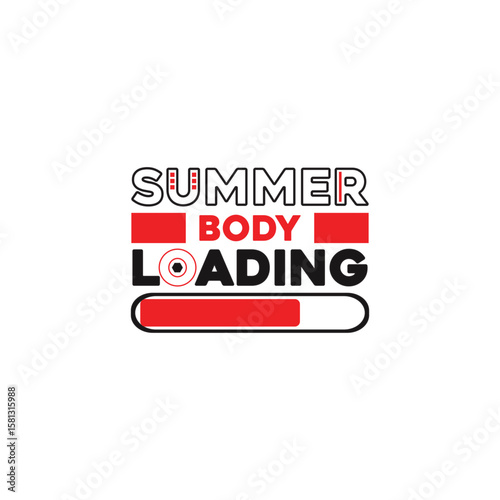 Summer Body Loading: A vibrant and dynamic graphic showcasing the progress bar of Summer Body Loading with clean lines and bright colors, perfect for fitness and lifestyle concepts.