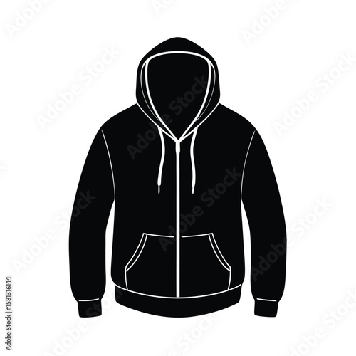 hoodie on white background