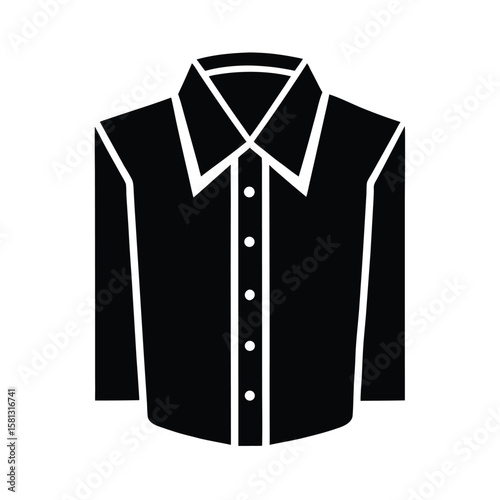 formal shirt on white background