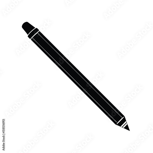 eyeliner pencil on white background