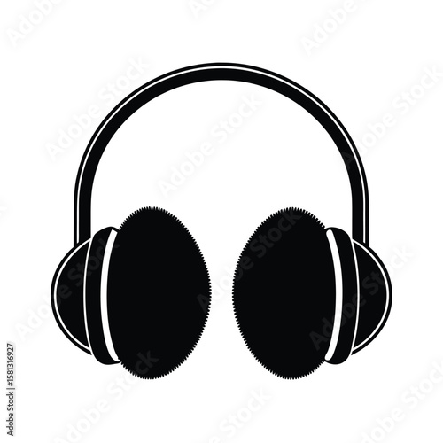ear muffs on white background
