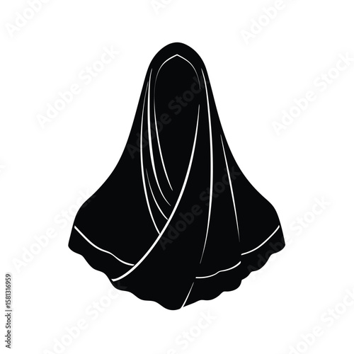 vector illustration of a dupatta