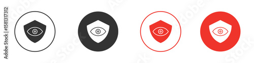 Vision insurance icon pictogram in solid version.