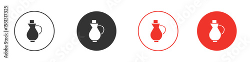 Vinegar icon pictogram in solid version.