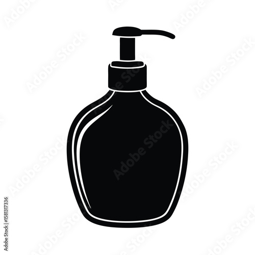 body wash bottle vector illustration