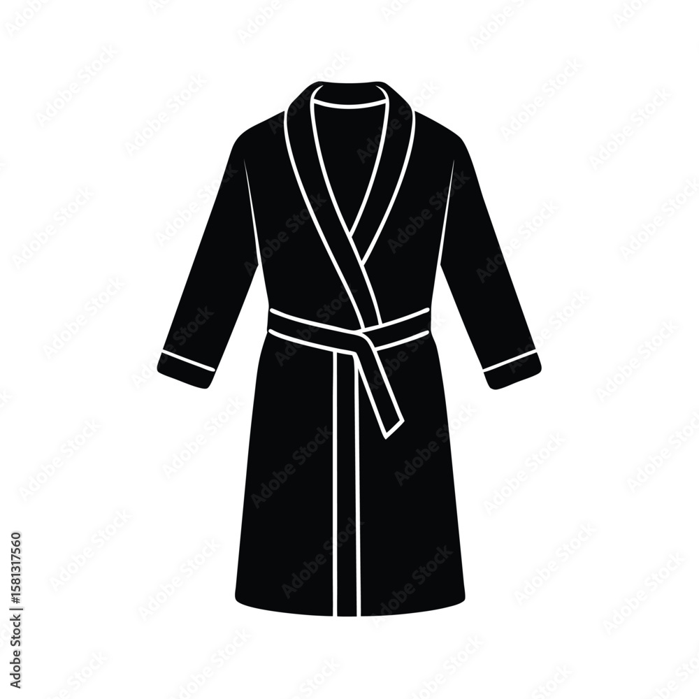 bathrobe on white background bathrobe on white background