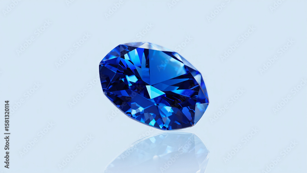 Fototapeta premium A Blue Sapphire Gems