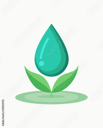  Water Droplet with Seed Inside — Creation Symbolism